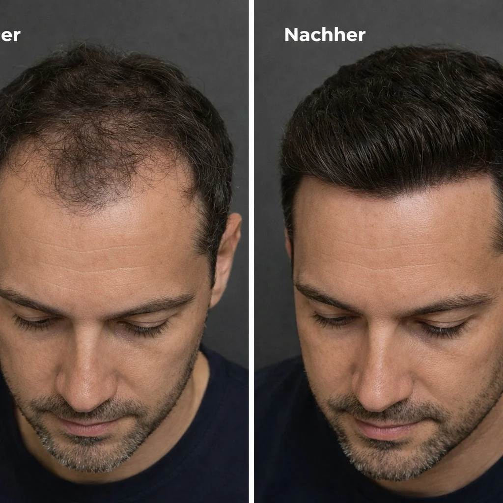 Haartransplantation Vorher Nachher - Frontaler Bereich Norwood II